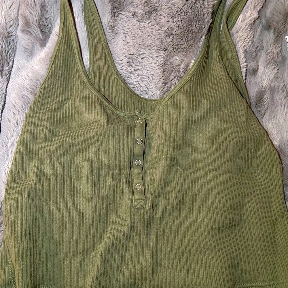 Green tank top